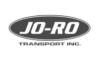 Logo Jo-Ro Transport Inc. petit - noir et blanc -
