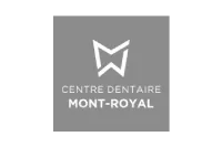 Logo Centre dentaire Mont-Royal petit - noir et blanc - fond transparent