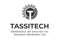 Logo Tassitech petit - noir et blanc