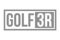 Logo Golf3R petit - noir et blanc