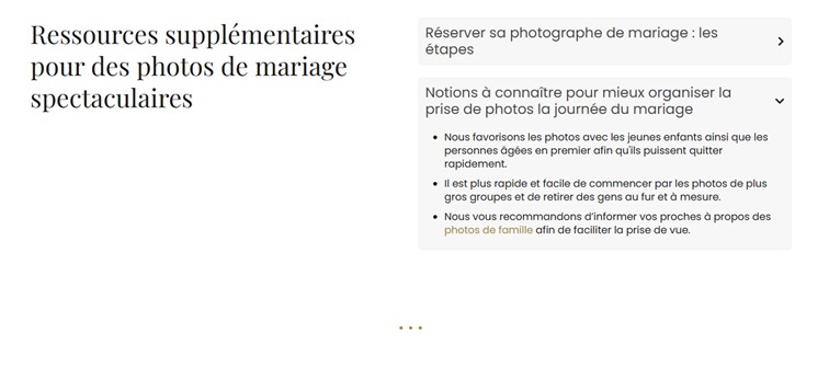 nouveau contenu page existante