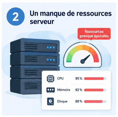 site web lent - manque ressources serveur