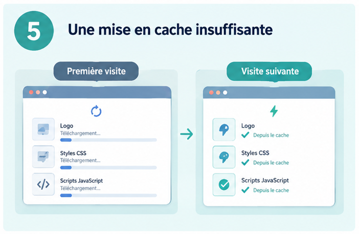 site web lent - mise en cache insuffisante