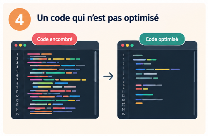 site web lent - code pas optimisé